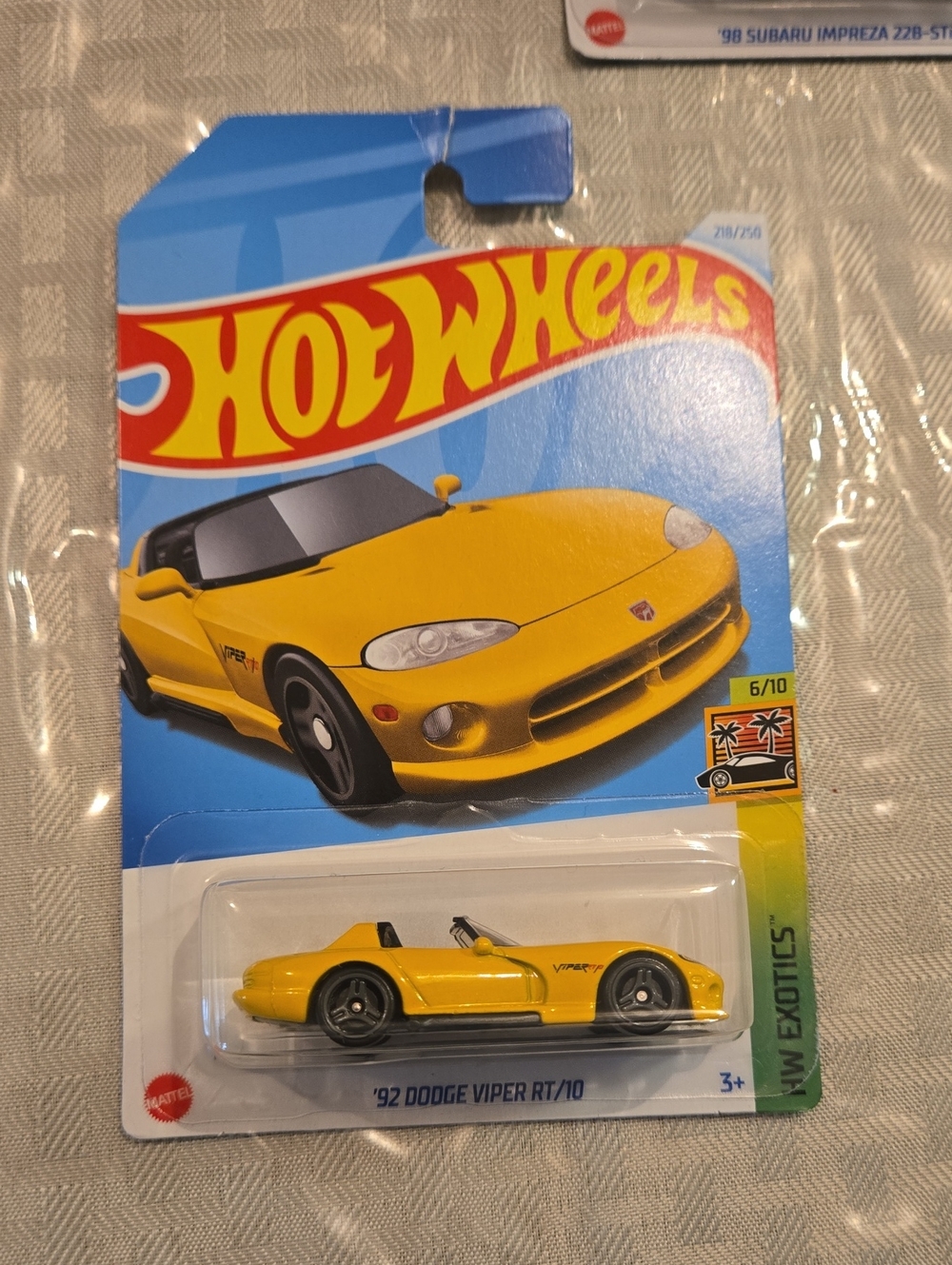 '92 Dodge Viper RT/10 - Yellow Collectible Toy Car